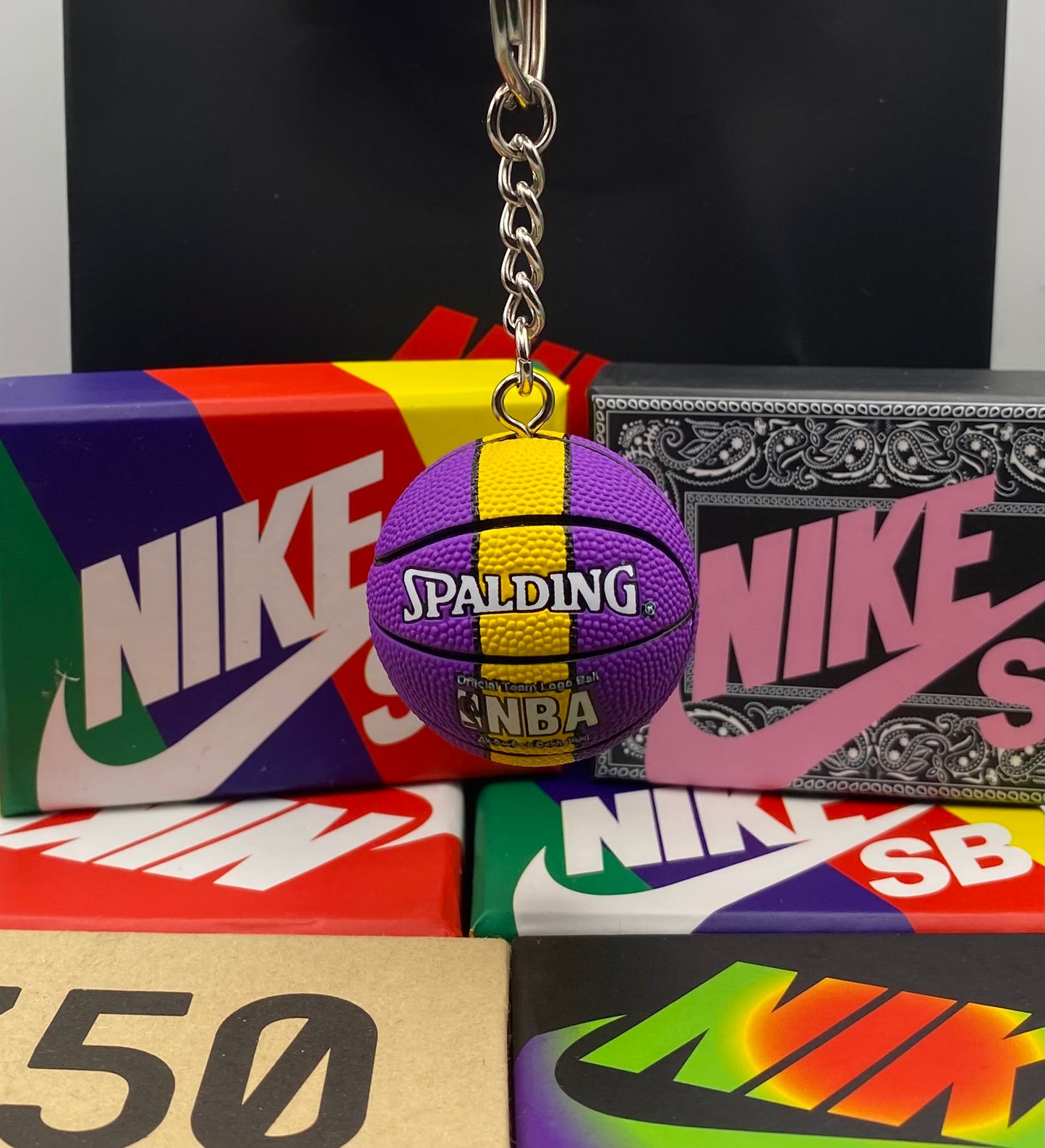Portachiavi Spalding basketball Lakers